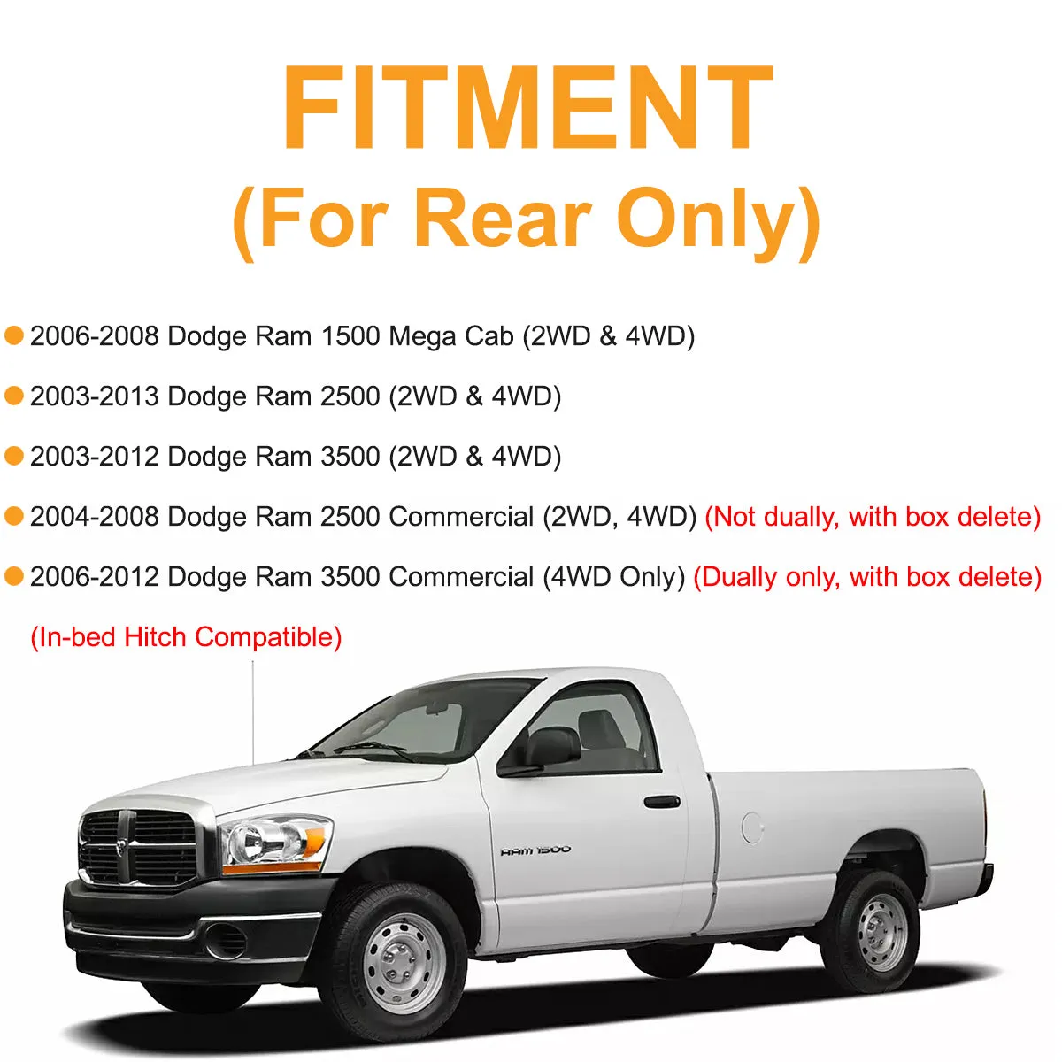 10-13 RAM 2500 Replaces Firestone Ride-Rite 2299 Air Spring