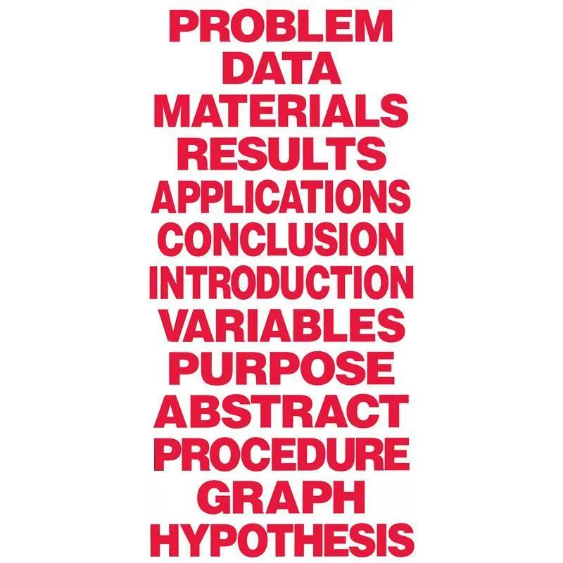 (12 Ea) Project Board Titles Red