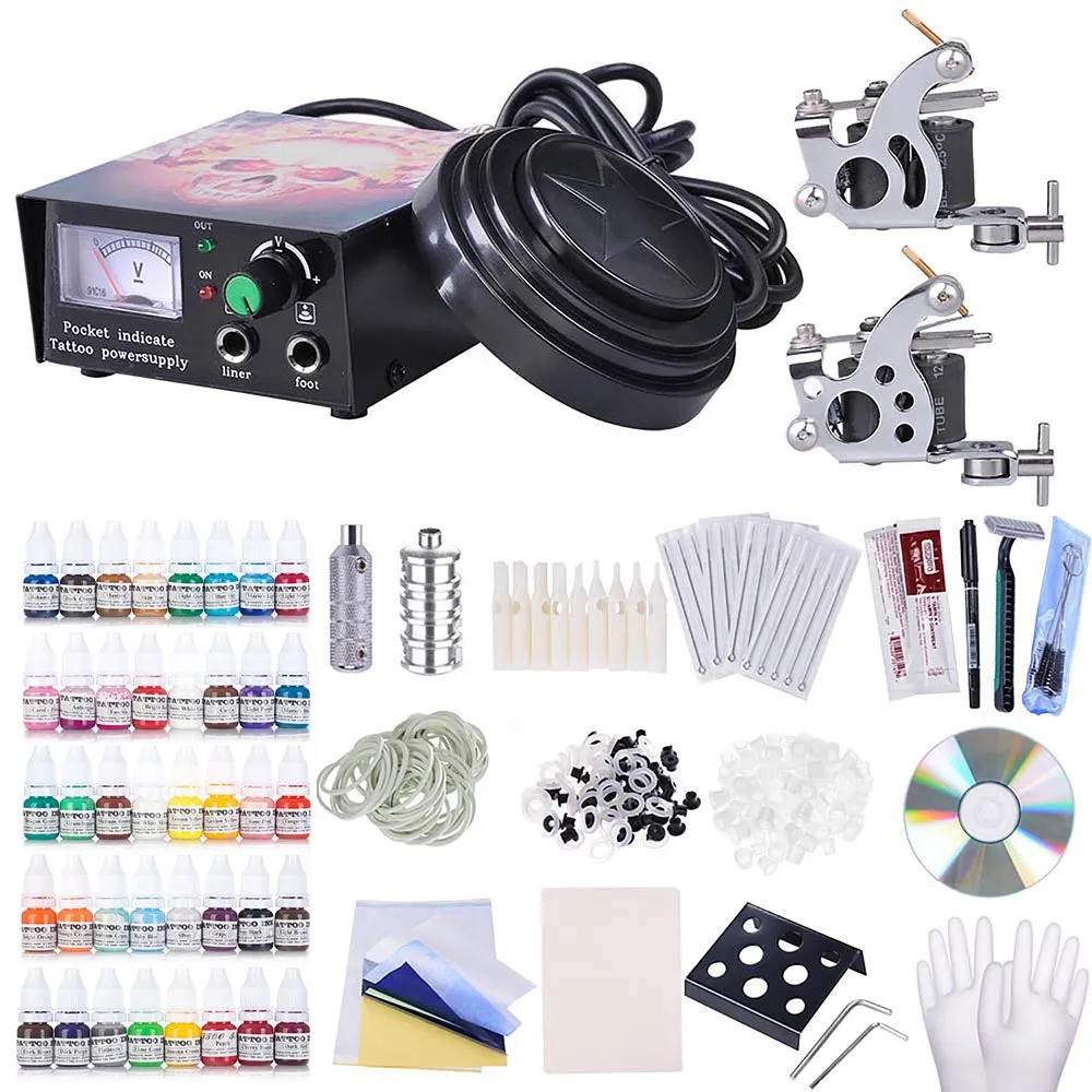 2-Gun Pro Tattoo Machine Kit