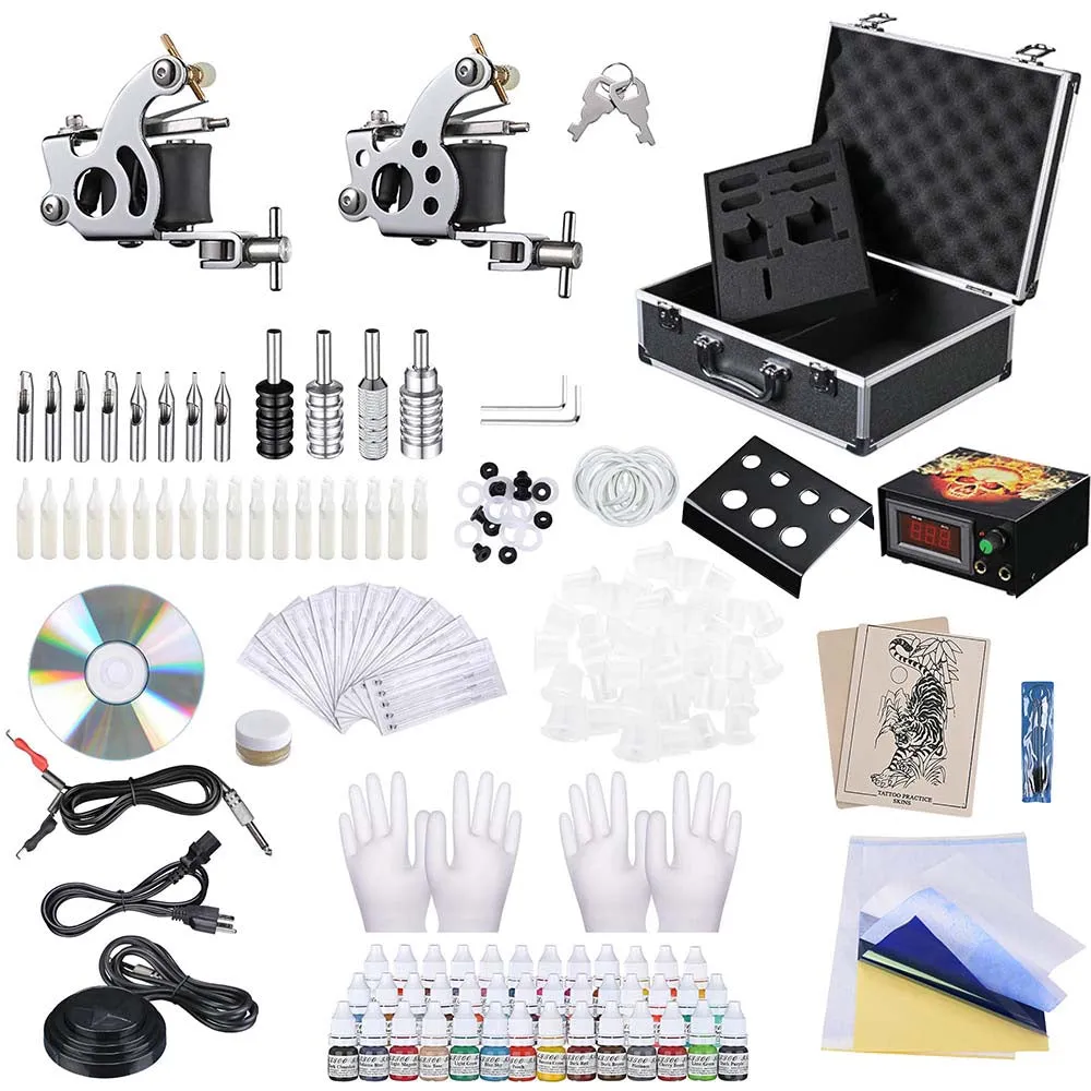 2-Gun Pro Tattoo Machine Kit