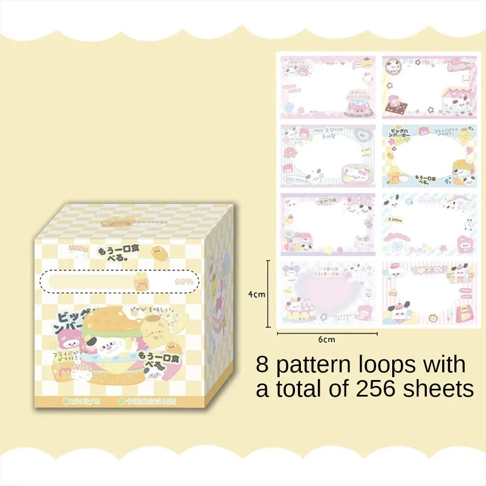 256 pcs/box Cartoon Cute Pull Out memo pads