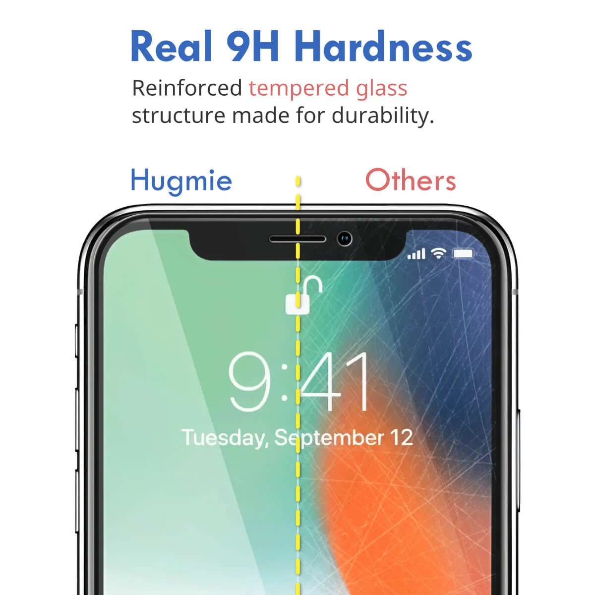 2x Hugmie® iPhone 12/12 Pro Full Coverage Screen Protector