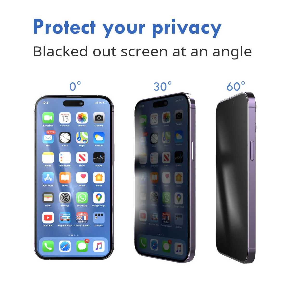 2x Hugmie® iPhone 12/12 Pro Privacy Screen Protector