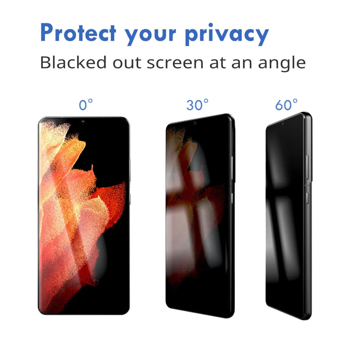 2x Hugmie® Samsung S21 FE Privacy Screen Protector