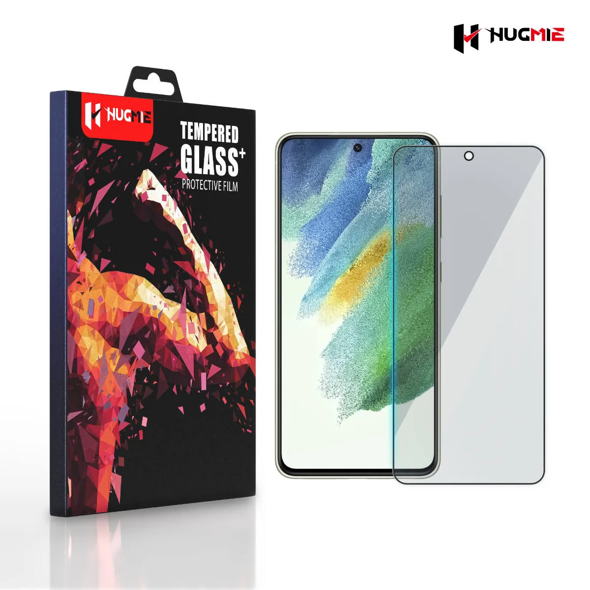 2x Hugmie® Samsung S21 FE Privacy Screen Protector
