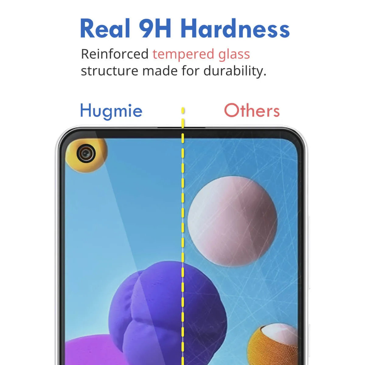 2x Hugmie® Samsung S21 FE Privacy Screen Protector