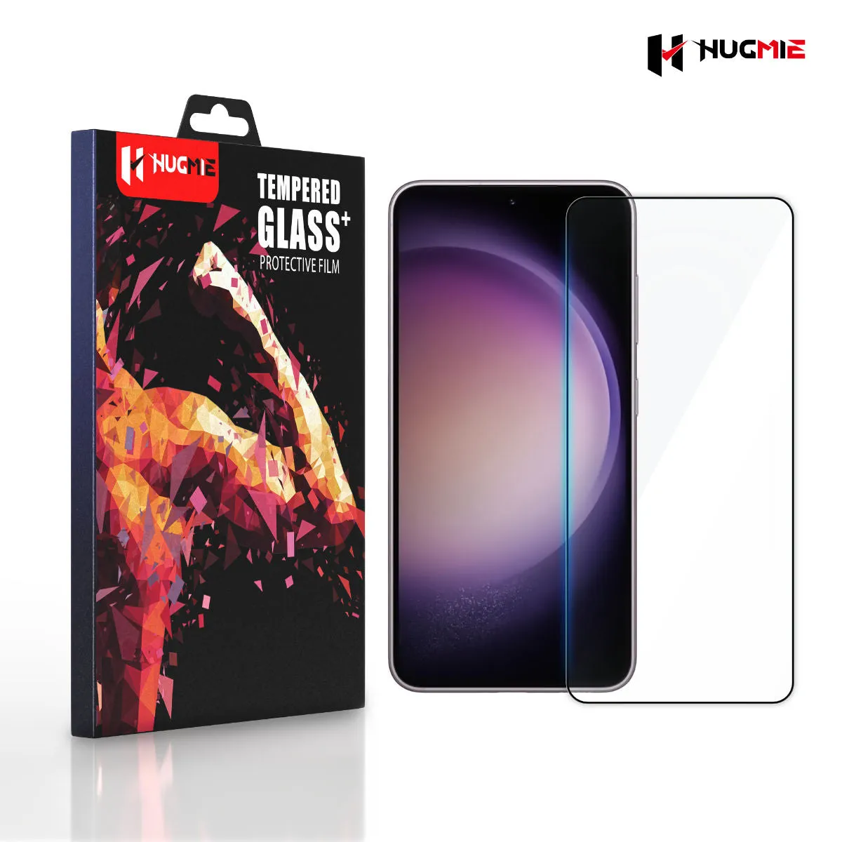 2x Hugmie® Samsung S23 Full Coverage Screen Protector