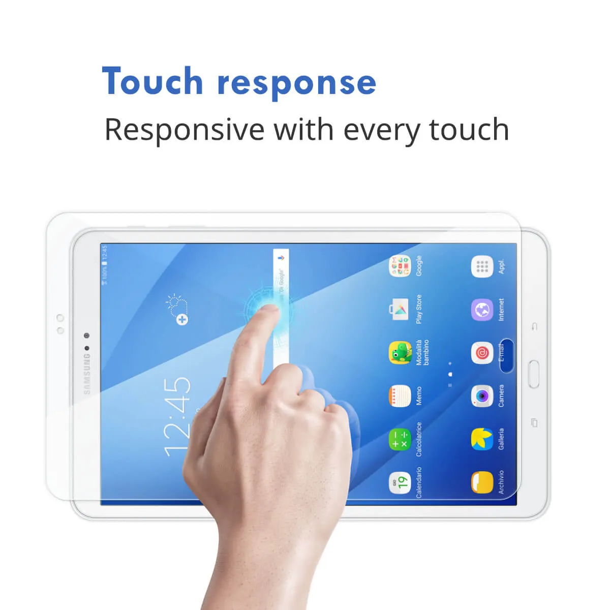 2x Hugmie® Samsung Tab A8 X200/X205 Tempered Glass Screen Protector