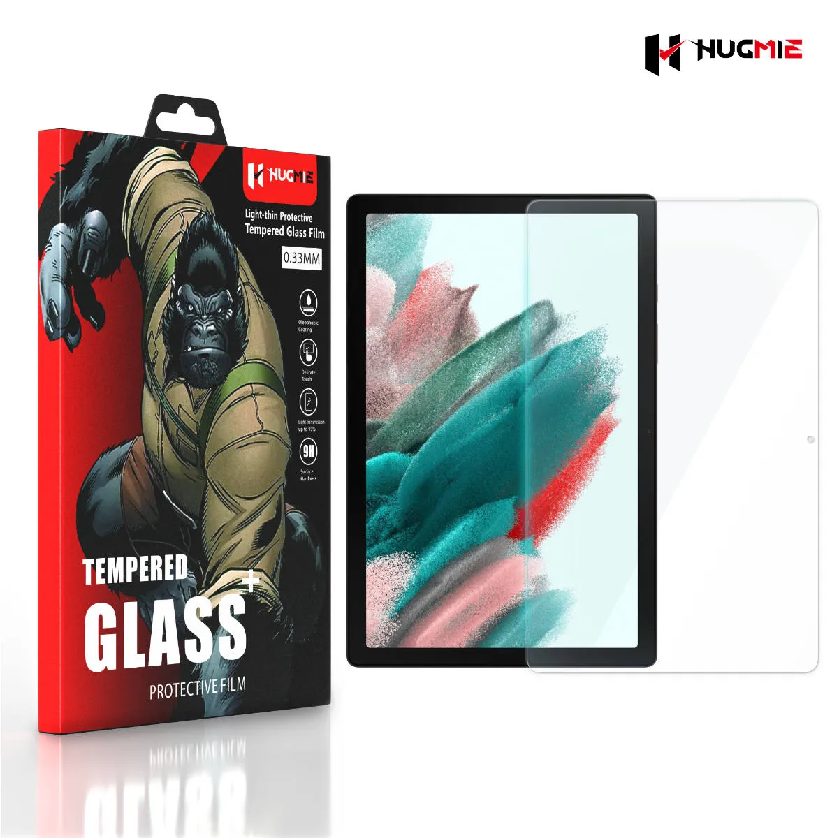 2x Hugmie® Samsung Tab A8 X200/X205 Tempered Glass Screen Protector