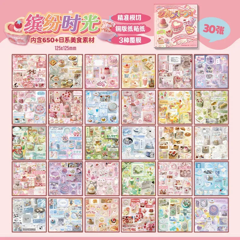 30 pcs foodz & more sticker book