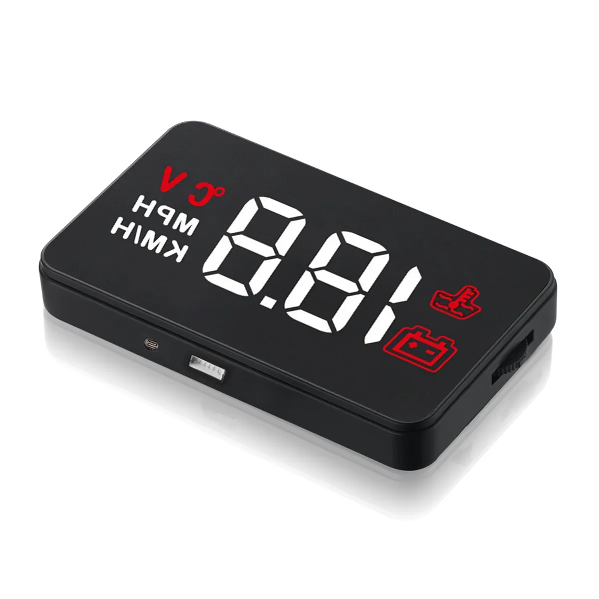 3.5 Inch Car HUD Head up Display Windshield Projecter OBD2 Speed RPM Water Temperature Voltage Display