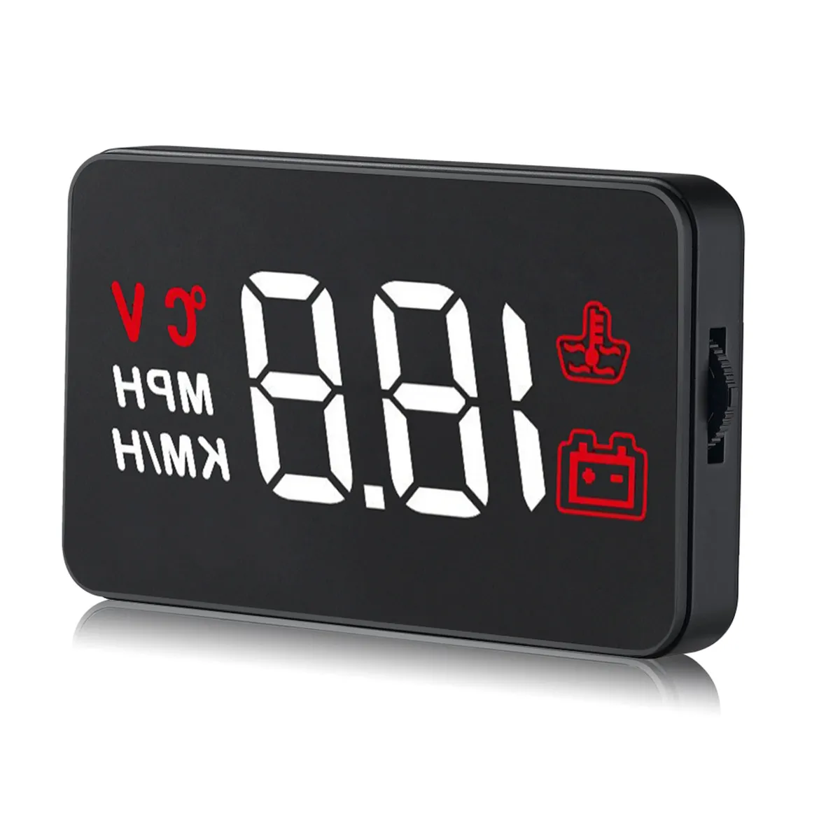3.5 Inch Car HUD Head up Display Windshield Projecter OBD2 Speed RPM Water Temperature Voltage Display