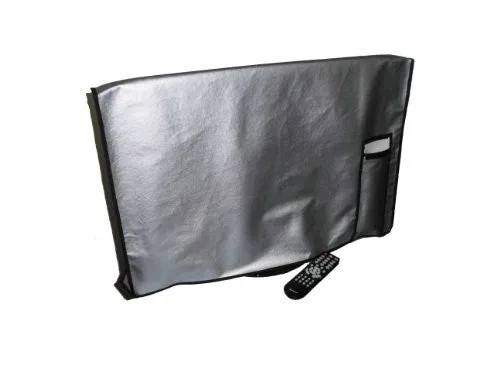 47" Flat Panel TV Cover with pocket for Remote Vinyl Padded Dust Covers. Ideal for Outdoor Locations.
