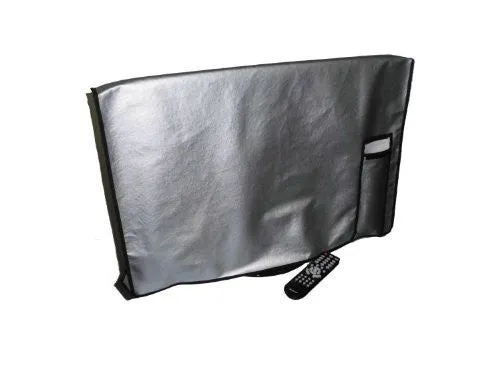 47" Flat Panel TV Cover with pocket for Remote Vinyl Padded Dust Covers. Ideal for Outdoor Locations.