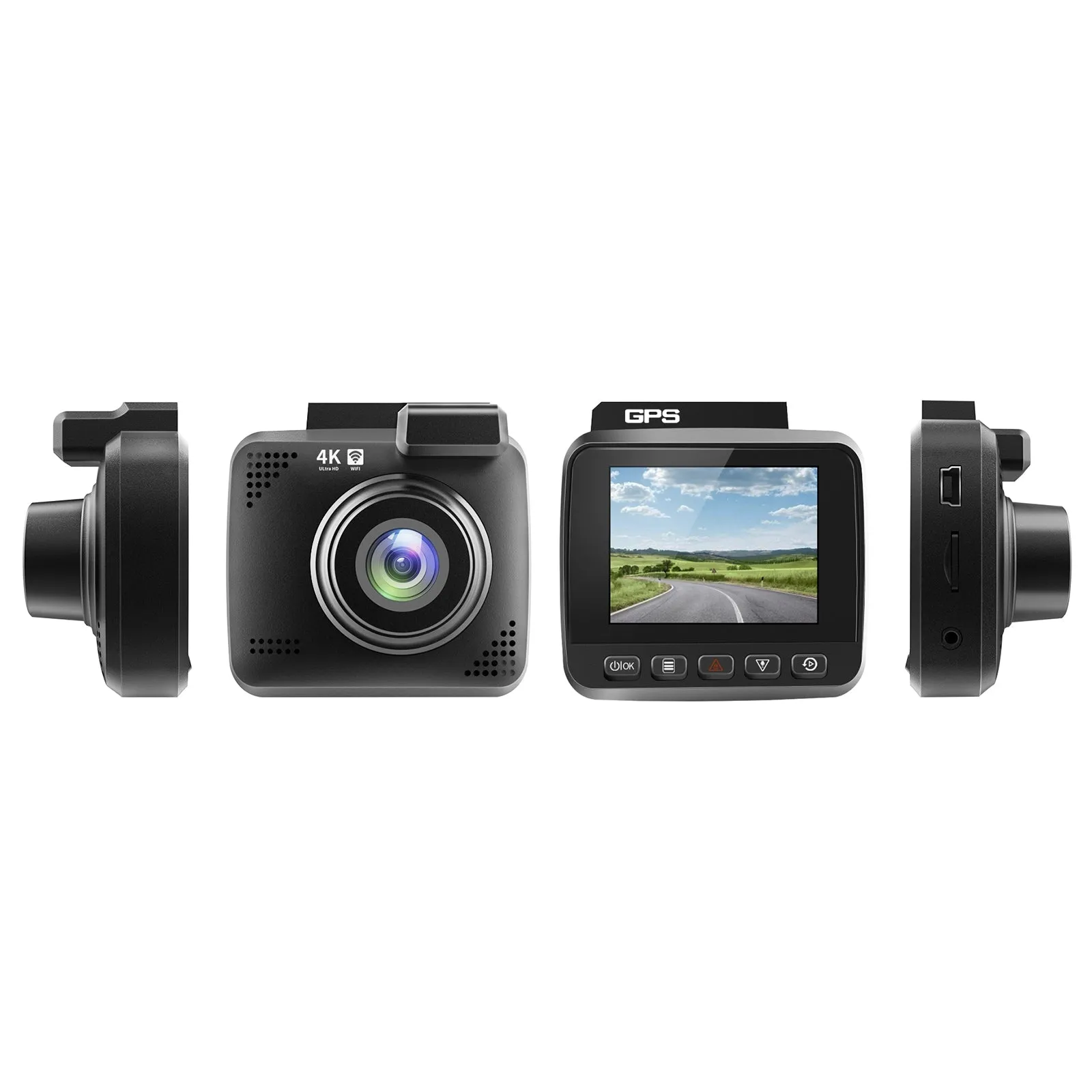 4k Driving Recorder Built-In Wifi GPS Car Dashboard Camera