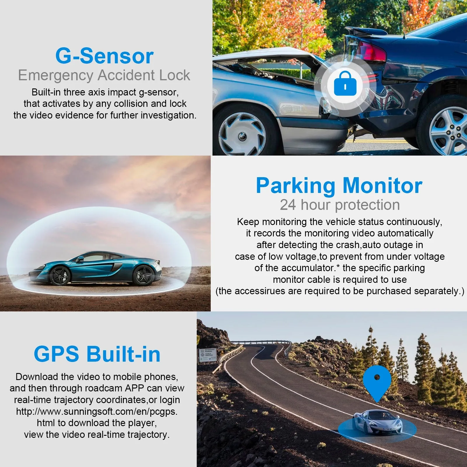 4k Driving Recorder Built-In Wifi GPS Car Dashboard Camera