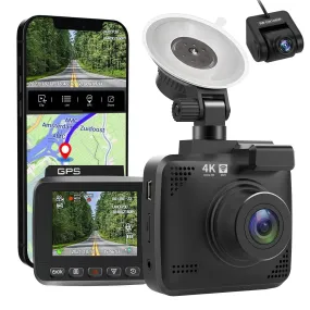4k Driving Recorder Built-In Wifi GPS Car Dashboard Camera