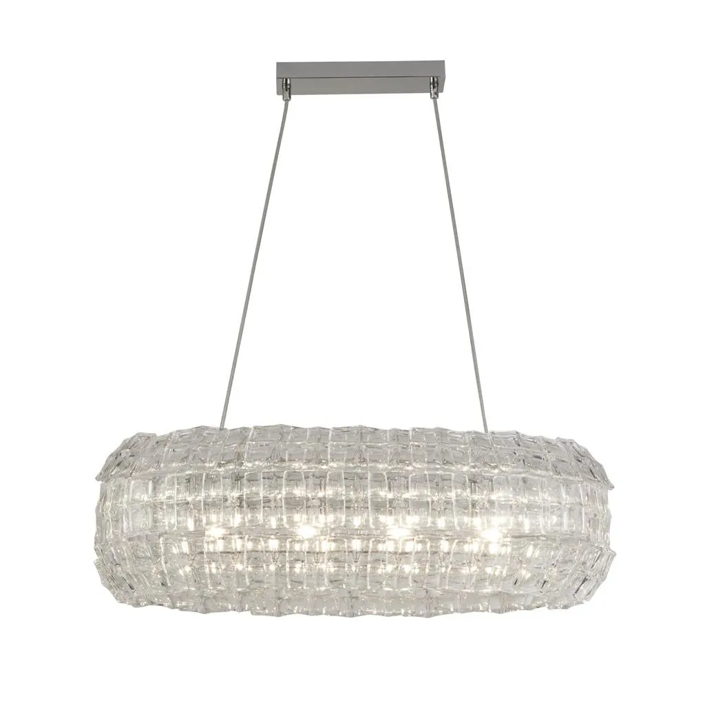 4Lt Pendant Clear Acrylic Tiles