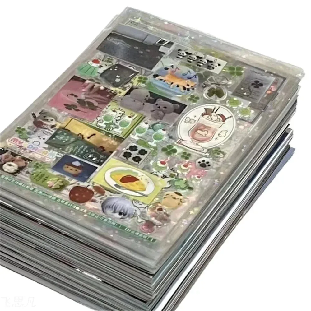 6pcs super cute glitter stickers