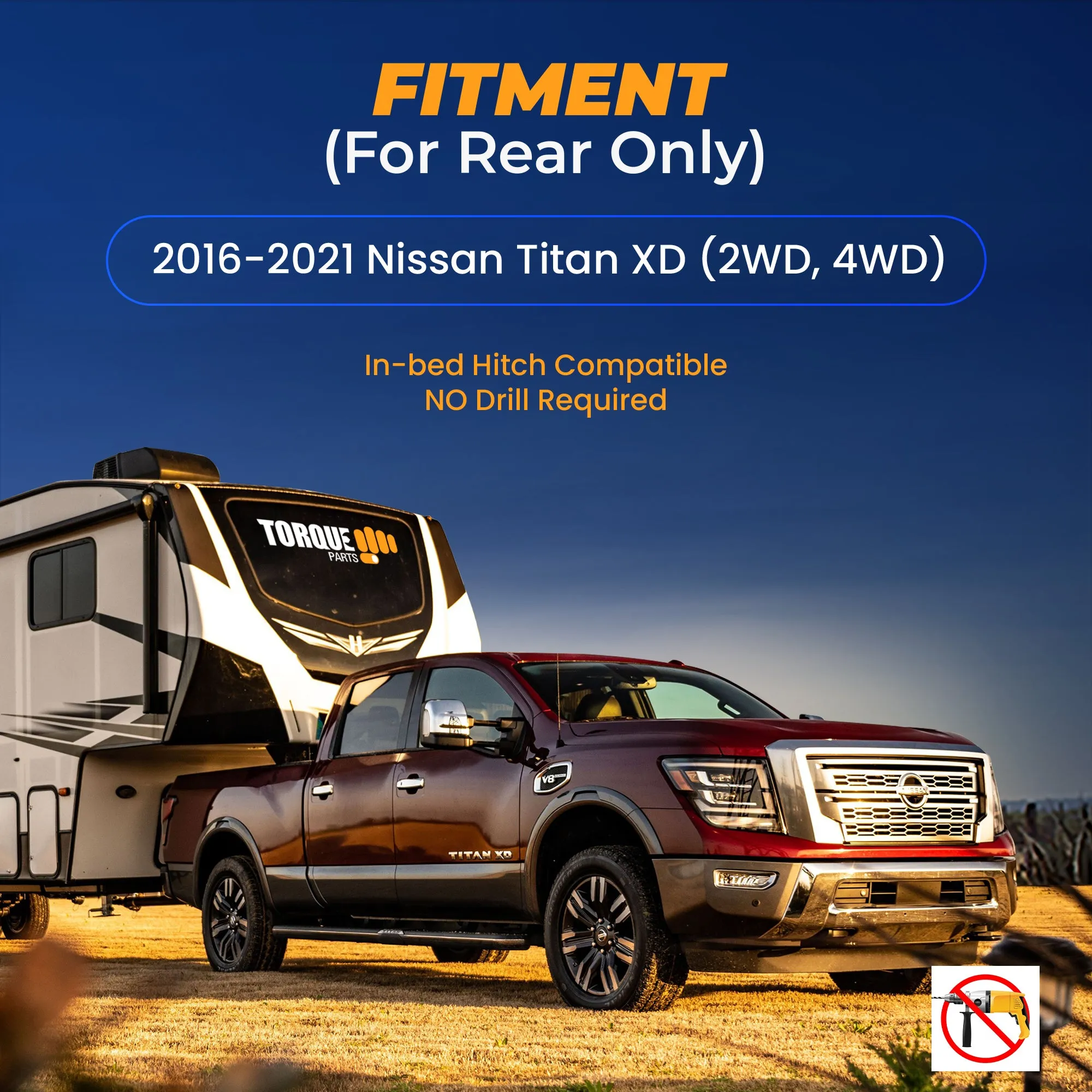 7,500 lbs Air Bag Suspension Kit for 2016-2021 Nissan Titan XD