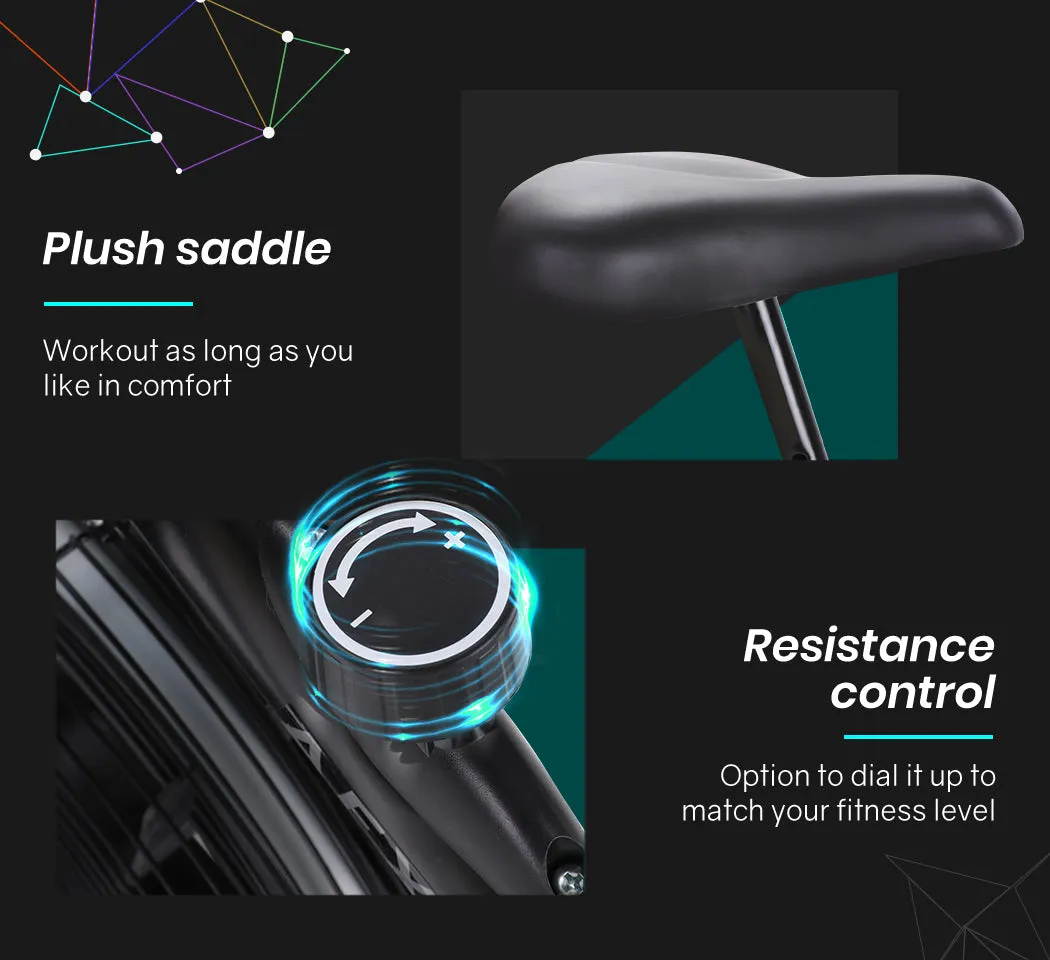 Adjustable Resistance Air Bike with Pulse Sensor, Proflex