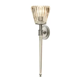 Agatha 2 Wall Light IP44 – Brushed Nickel/ Polished Chrome