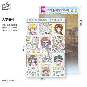Anime high school stickers