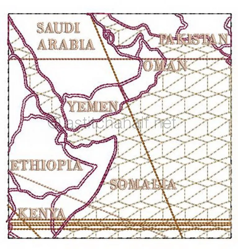 Antique World Map Quilt Combo