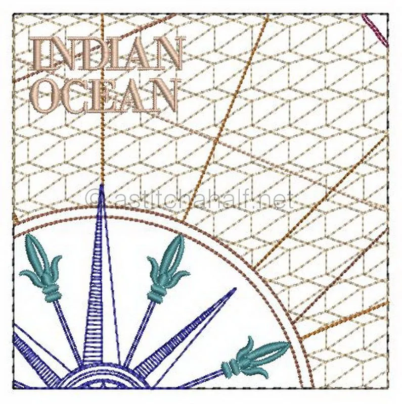 Antique World Map Quilt Combo