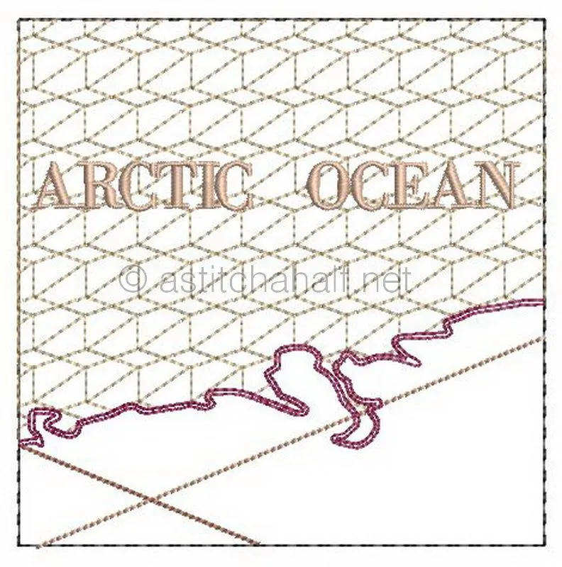 Antique World Map Quilt Combo