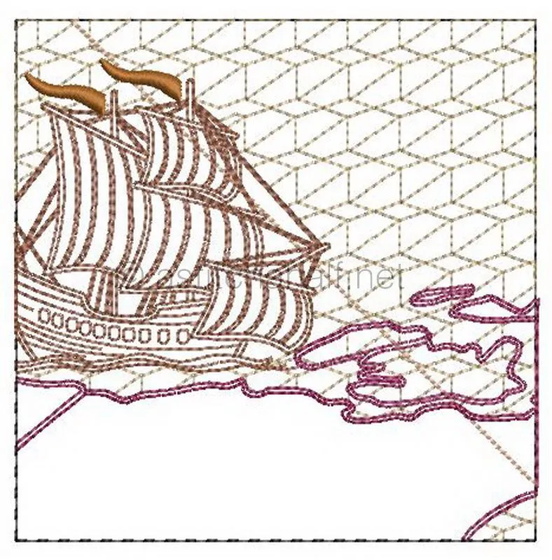 Antique World Map Quilt Combo