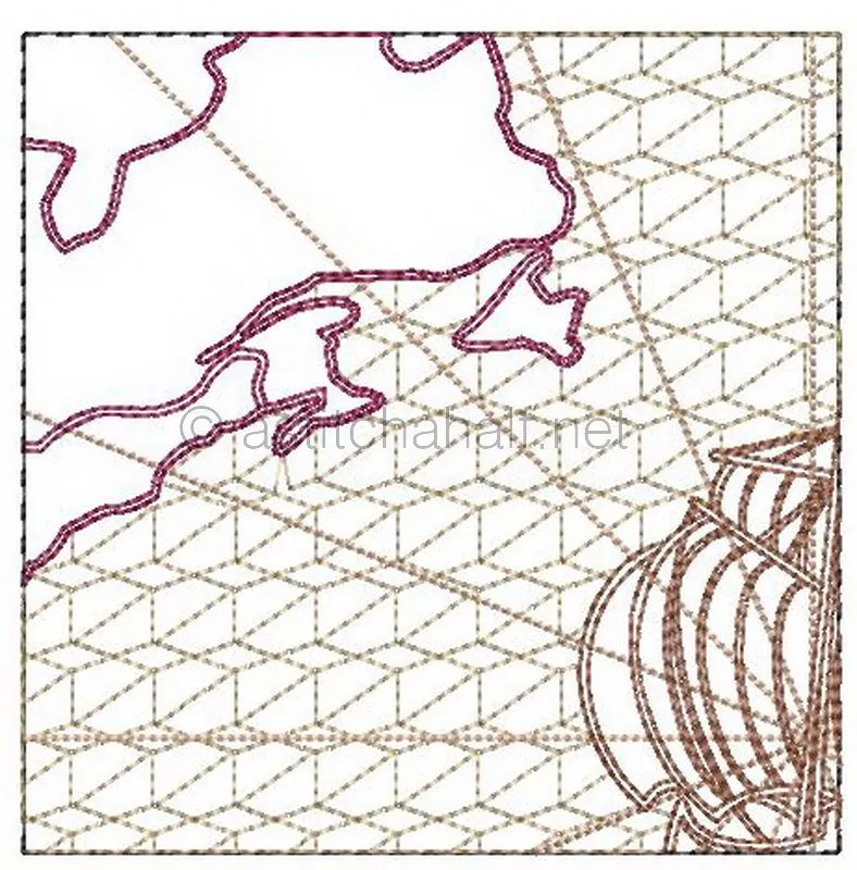 Antique World Map Quilt Combo