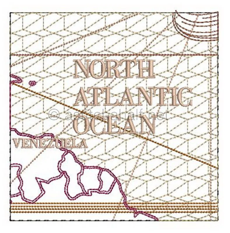 Antique World Map Quilt Combo