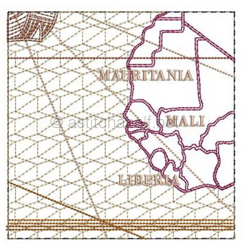 Antique World Map Quilt Combo
