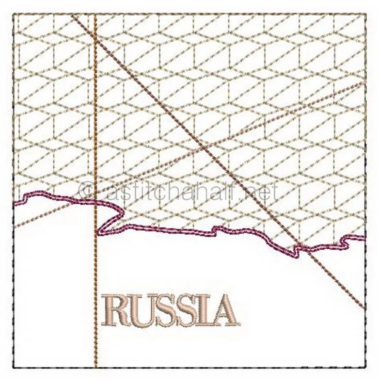 Antique World Map Quilt Combo