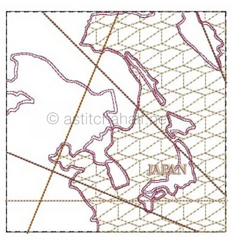 Antique World Map Quilt Combo