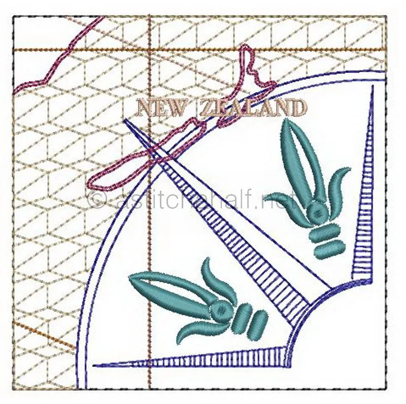 Antique World Map Quilt Combo