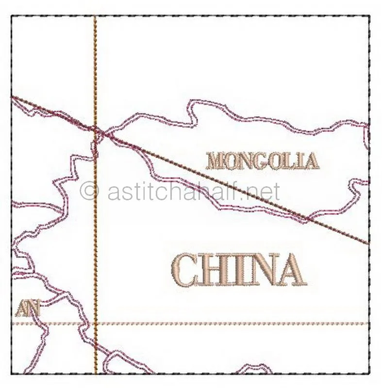 Antique World Map Quilt Combo