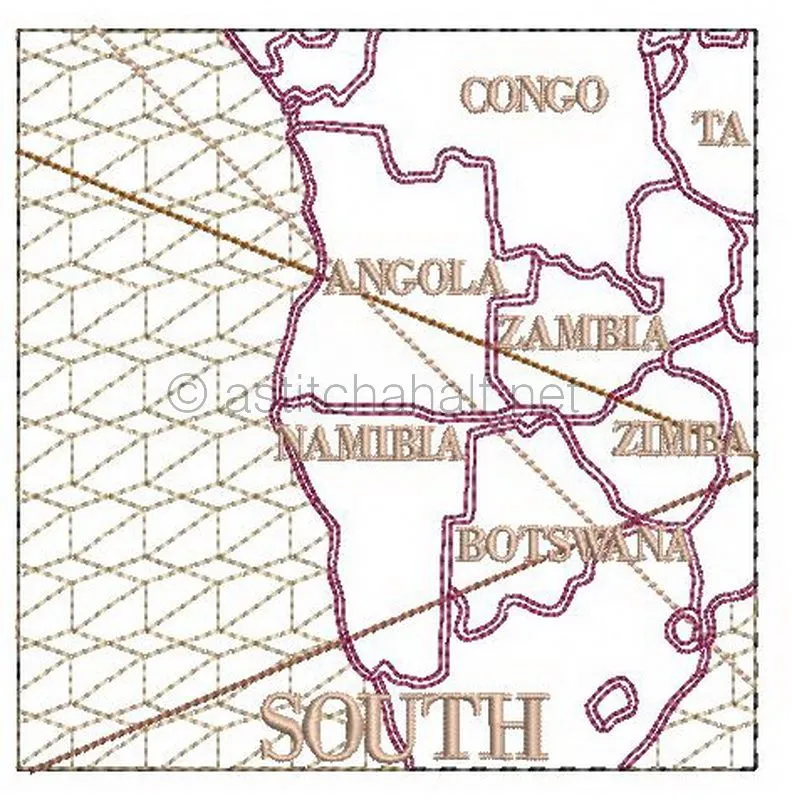 Antique World Map Quilt Combo
