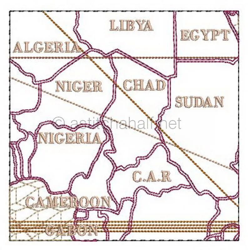 Antique World Map Quilt Combo