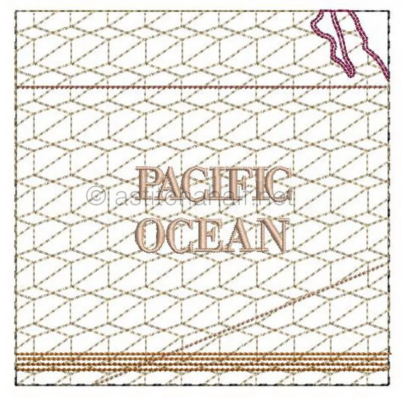 Antique World Map Quilt Combo