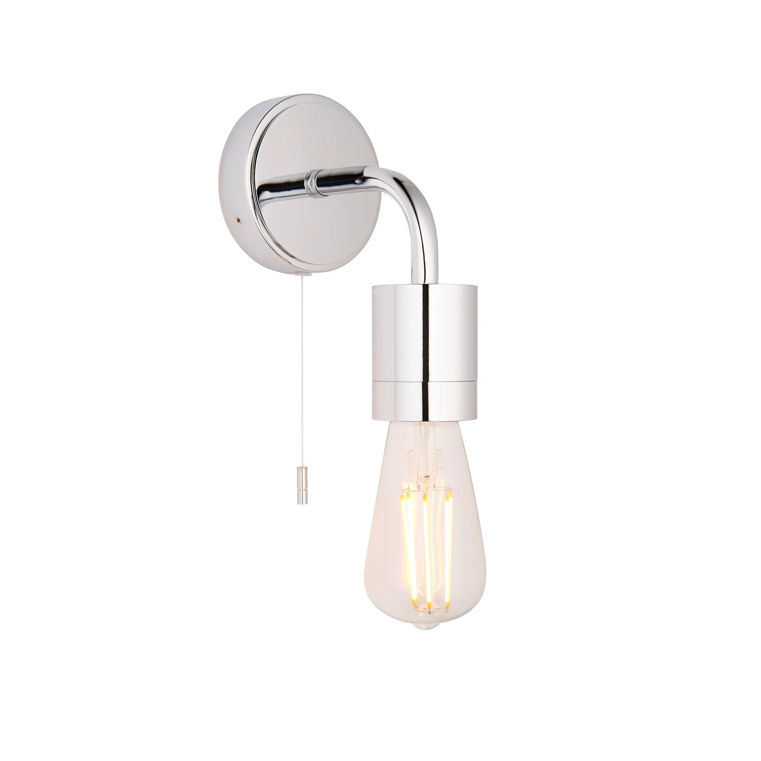 Arno 1Lt Bathroom Wall Light IP44 - Chrome