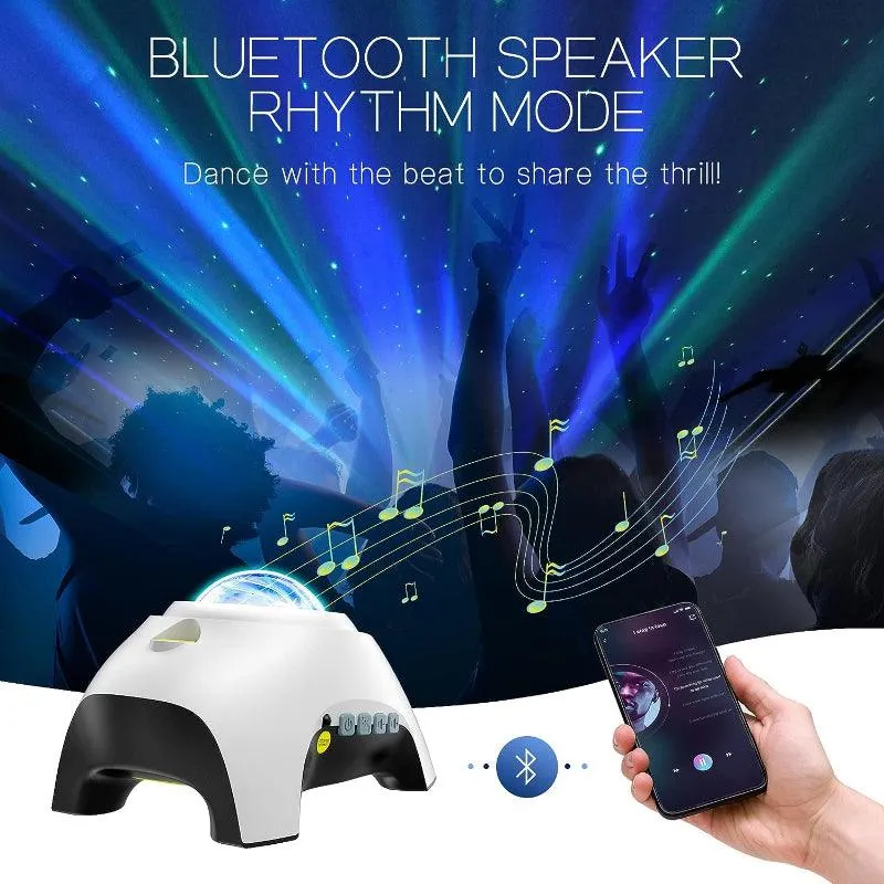 Aurora Galaxy Light Projector – Bluetooth Star Lamp with Remote