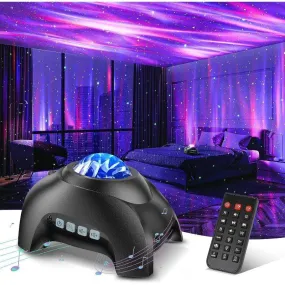 Aurora Galaxy Light Projector – Bluetooth Star Lamp with Remote