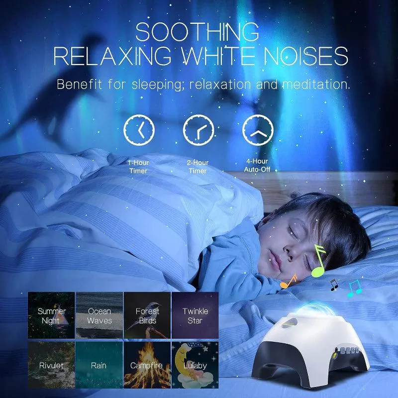 Aurora Galaxy Light Projector – Bluetooth Star Lamp with Remote