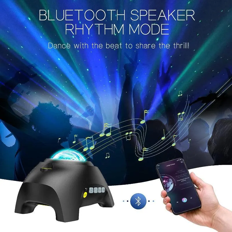 Aurora Galaxy Light Projector – Bluetooth Star Lamp with Remote
