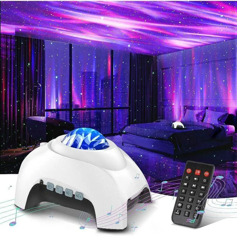 Aurora Galaxy Light Projector – Bluetooth Star Lamp with Remote