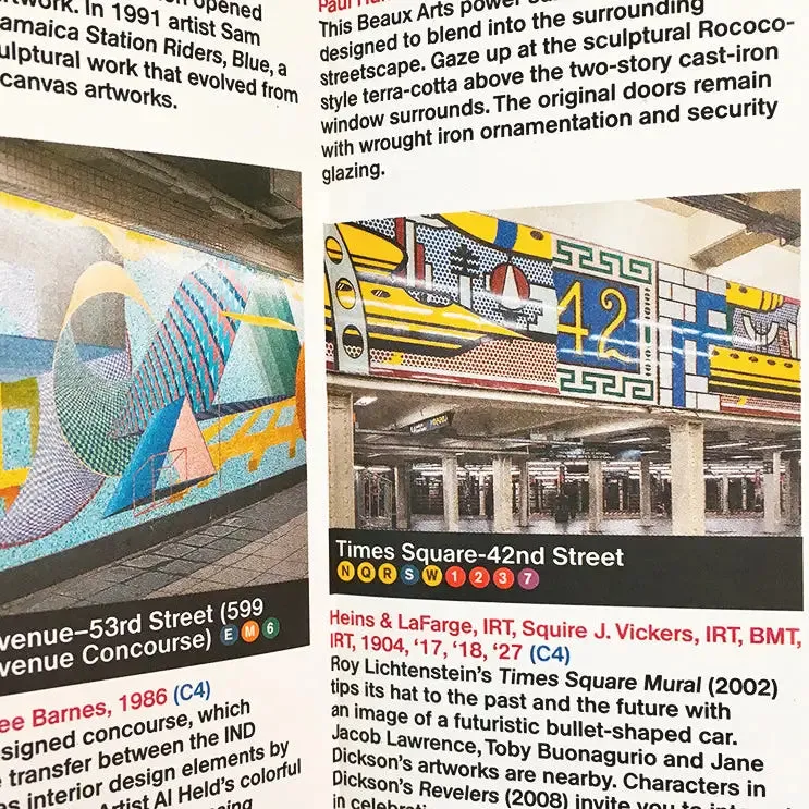 Blue Crow Media New York  Subway Architecture Map