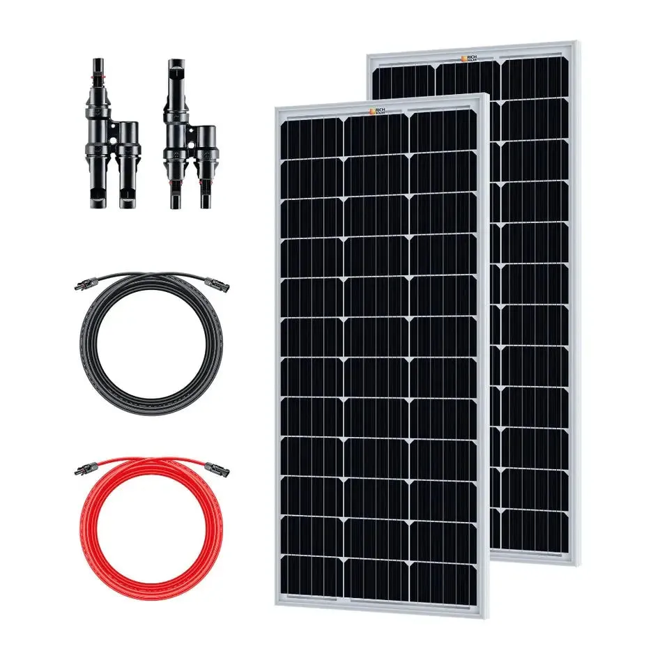 Bluetti AC500 5,000W/3,072Wh Solar Generator Kit | 6 x 200W 12V Rigid Mono Solar Panels | 1 x B300K 3072Wh Battery | Complete Solar Kit