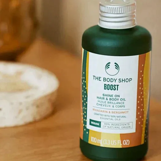 Boost Shine On Hair & Body Oil